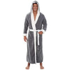 Heren badjas - luxe badjas van fleece met capuchon voor ultieme ontspanning