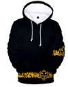 Mannen anime hoodie - stijlvolle zwarte pullover met uniek one piece ontwerp